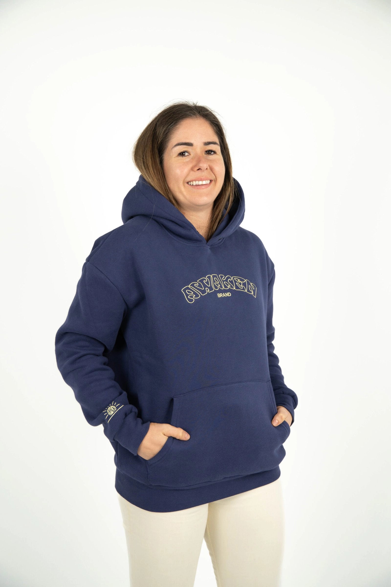 Sudadera unisex perfil color azul marino