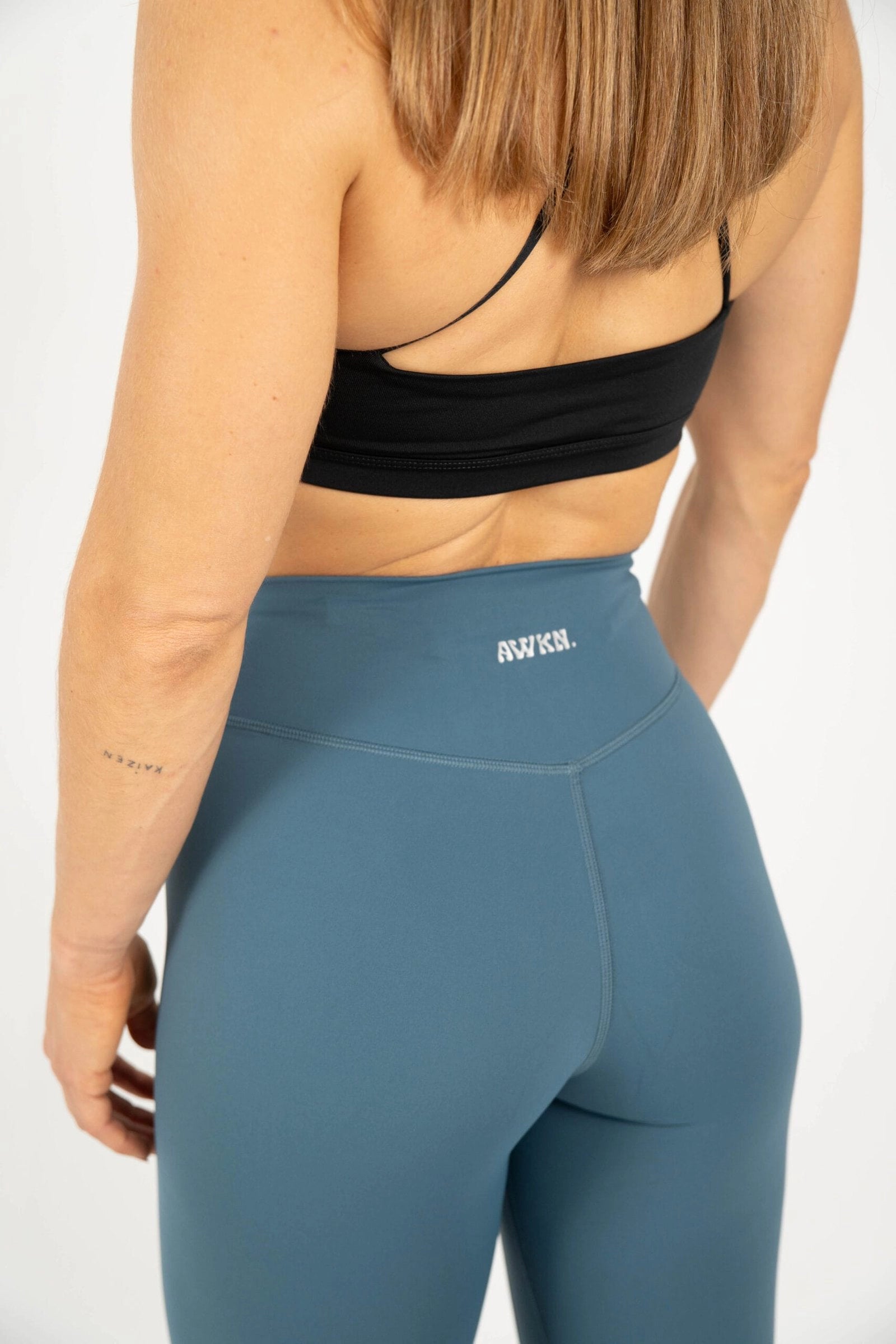 Mallas largas mujer trasera detalle color azul RAF